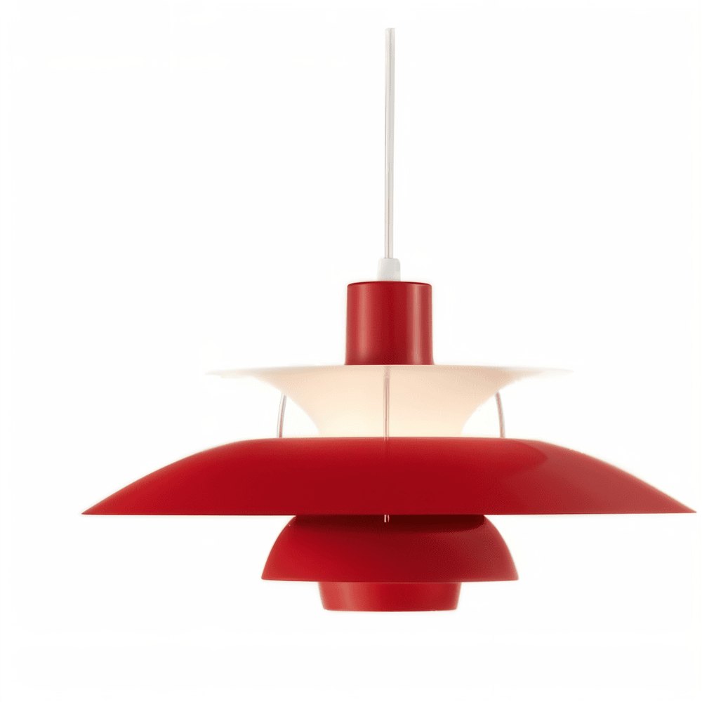 Skandynawska Metalowa Lampa Sufitowa - Klasyczna Wisząca w Ciepłym Stylu do Salonu i Kuchni - 14