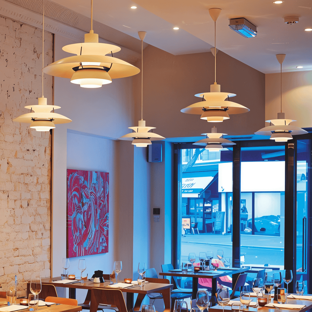 Skandynawska Metalowa Lampa Sufitowa - Klasyczna Wisząca w Ciepłym Stylu do Salonu i Kuchni - 8