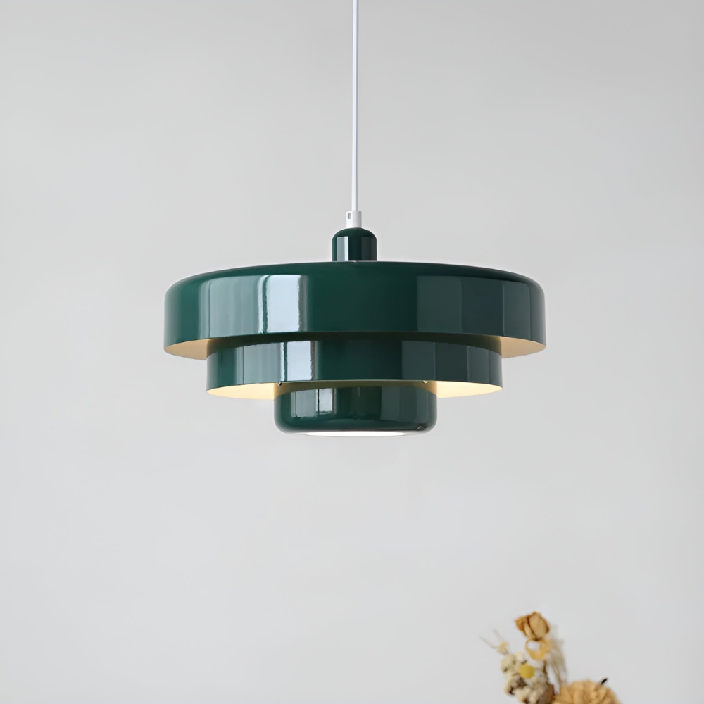 Skandynawska Pomarańczowa Lampa Sufitowa LED - Aluminium 35cm Elegancka do Salonów 8