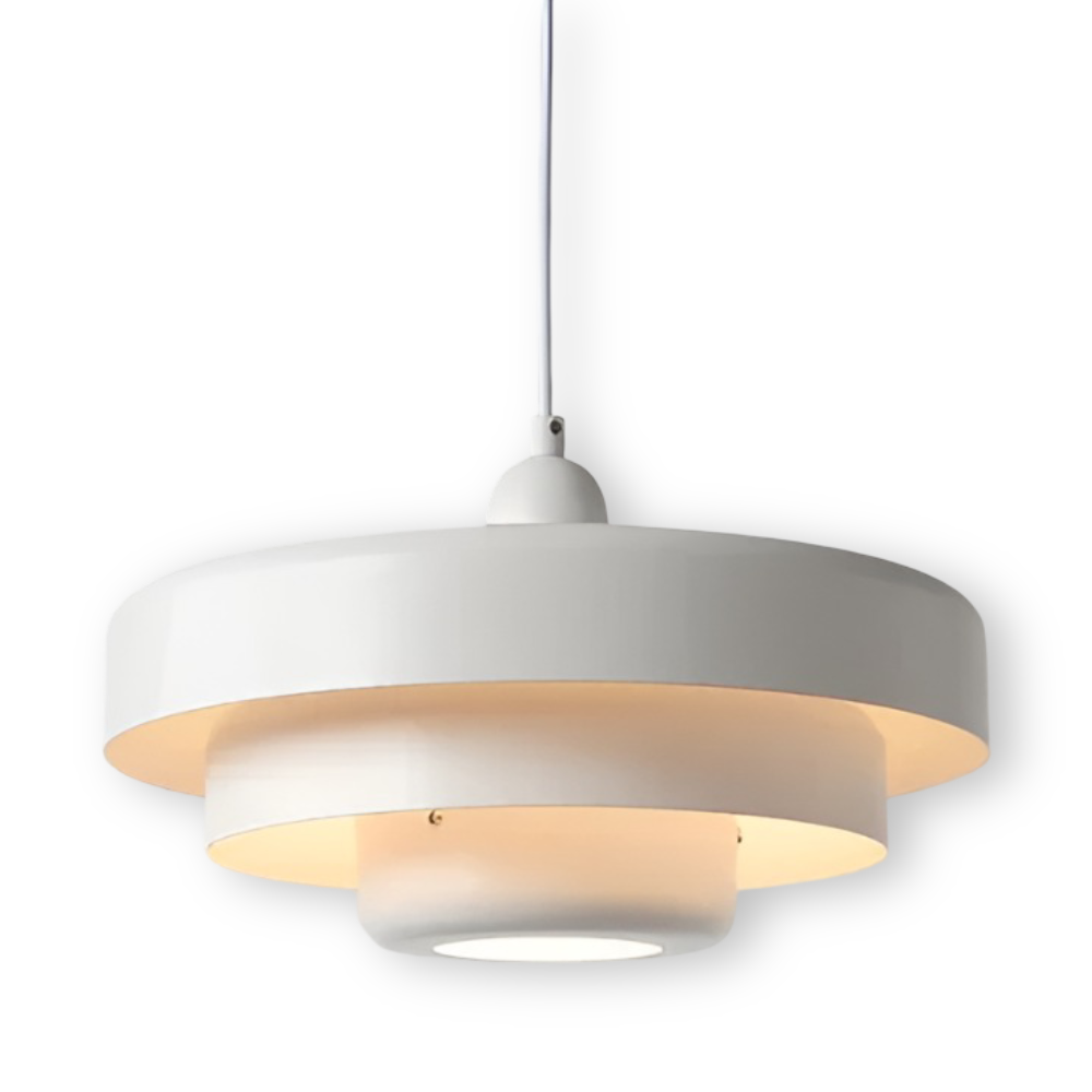 Skandynawska Pomarańczowa Lampa Sufitowa LED - Aluminium 35cm Elegancka do Salonów 9