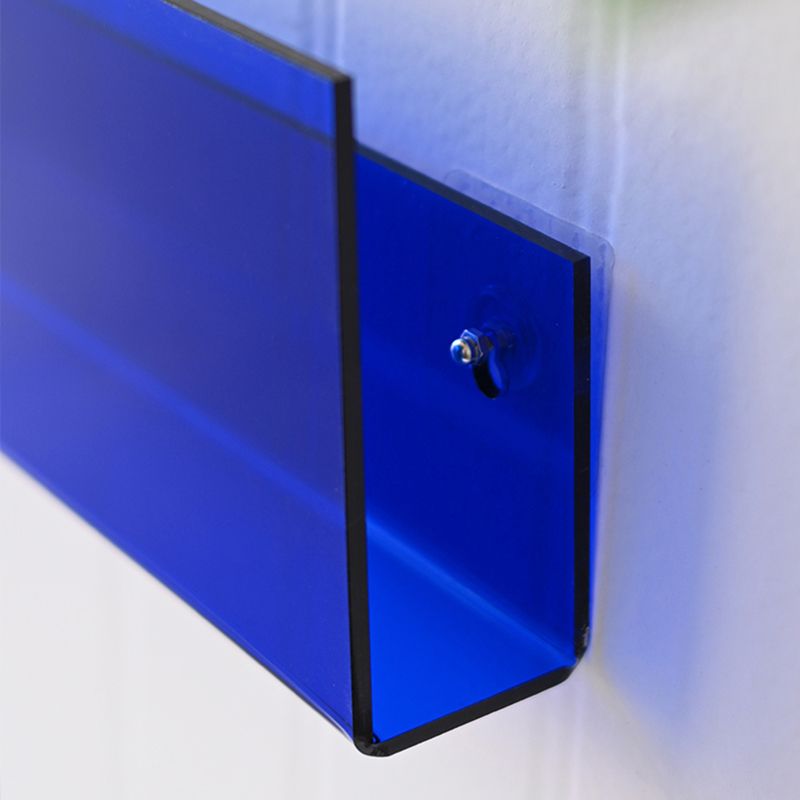Skandynawski Akrylowy Regał Naścienny 60cm - Przezroczysty Minimalistyczny Design do Nowoczesnego Wnętrza 1