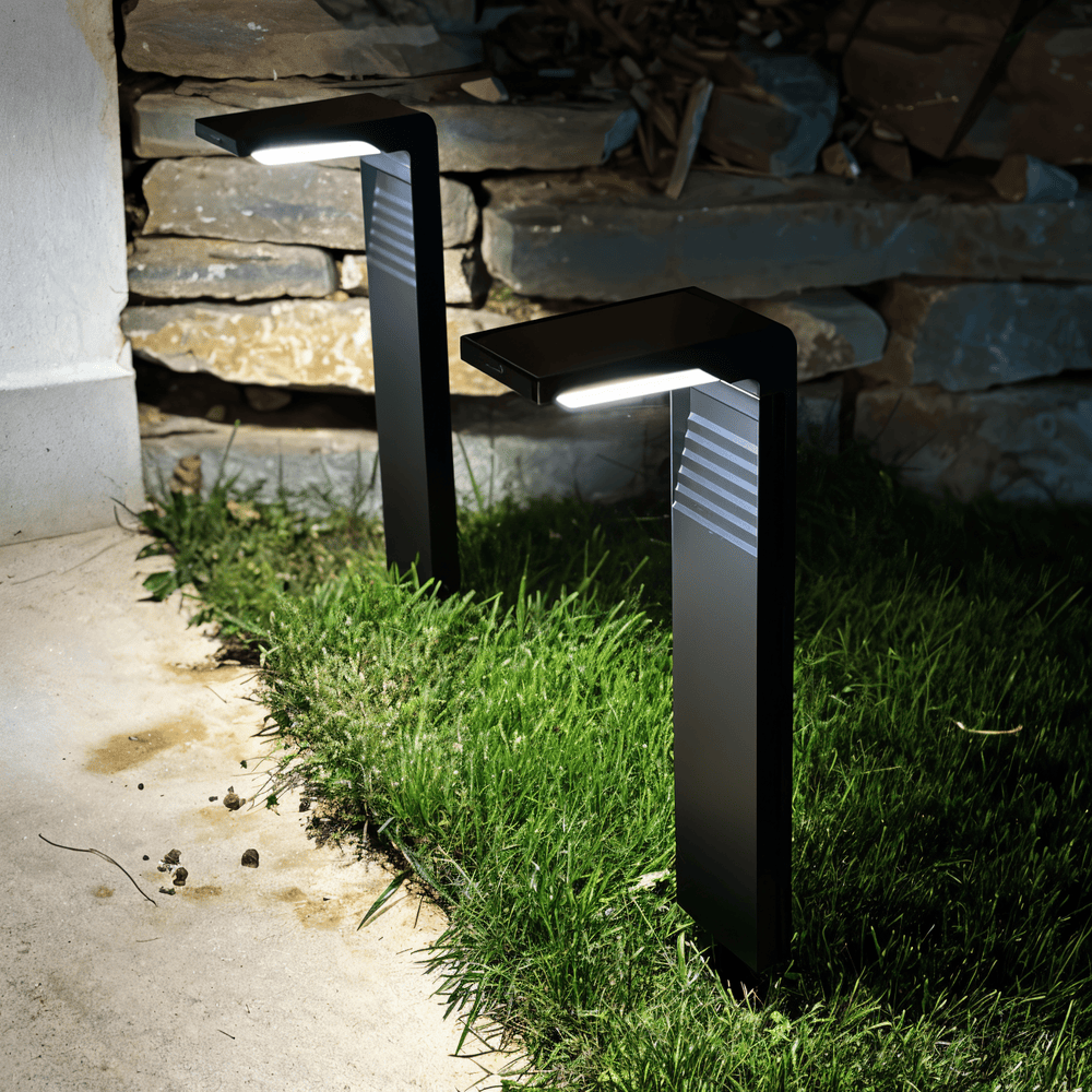 SolShine – lampy ogrodowe solarne w kształcie litery L z wodoodpornością IP66 4