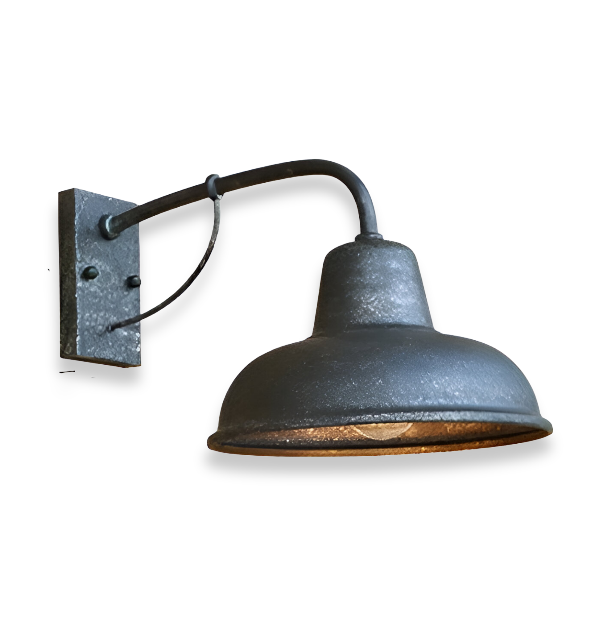 Żelazna lampa do korytarza - antyczna lampa stodołowa - czarna lampa ścienna w stylu industrialnym 9