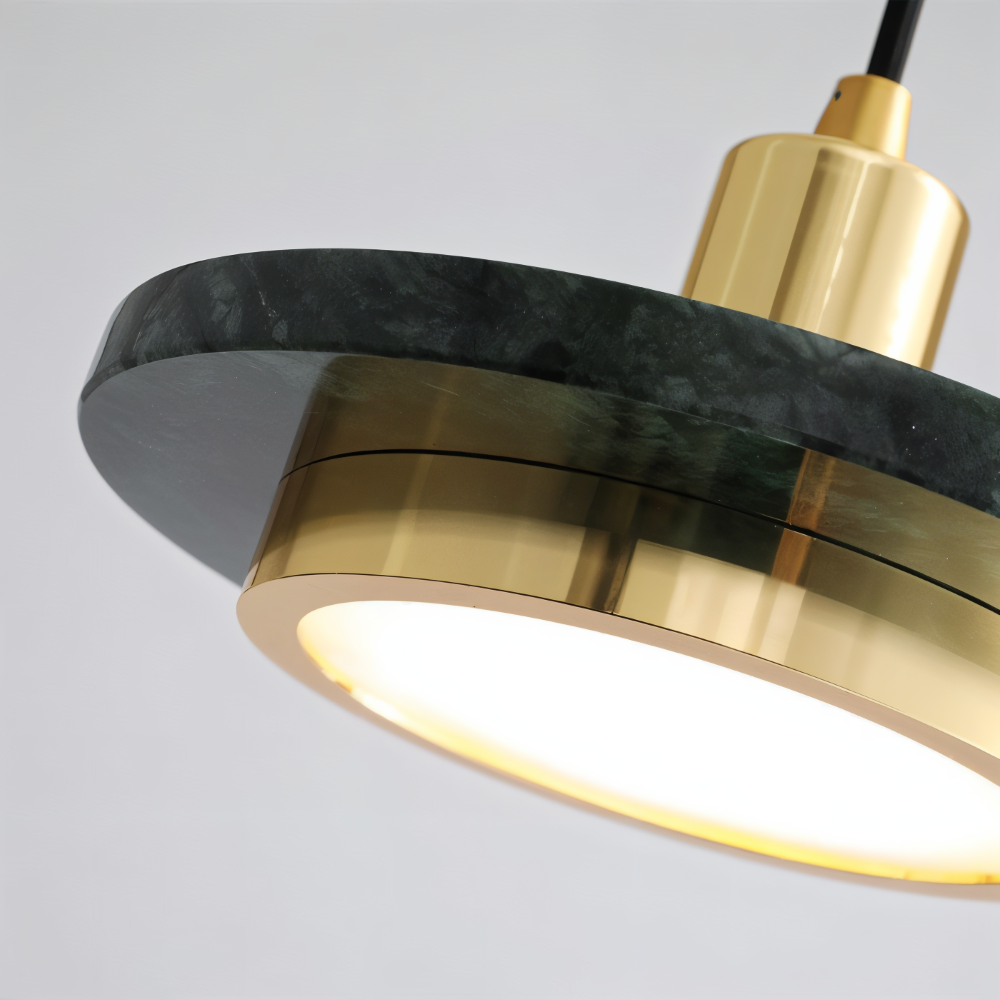 Lampa wisząca nad stół LED z marmurem – zdjęcie 10