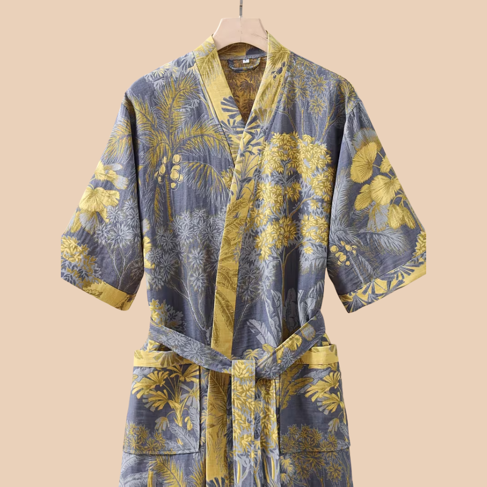 Rękawy 3/4 szlafroka kimono