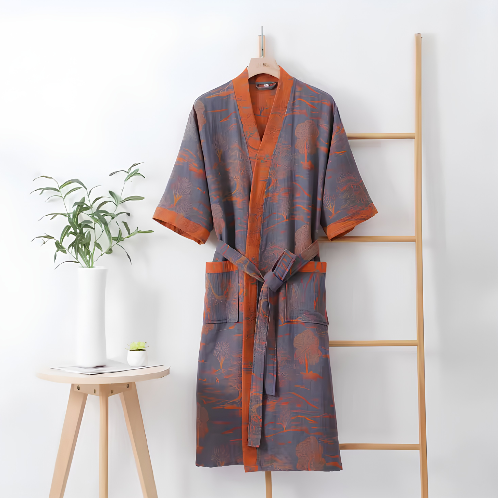 Szlafrok kimono unisex, wzór 11